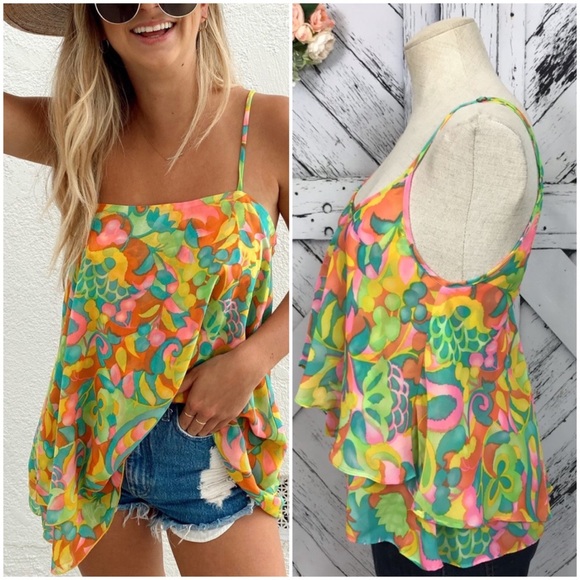 Show Me Your MuMu Tops - Show Me Your Mumu Twiggy Tulips Tank